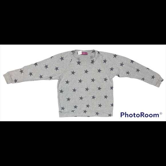 NWT Melissa Masse Fleece Sweatshirt Loungewear Super Soft Comfy Star Print NEW - Picture 2 of 7